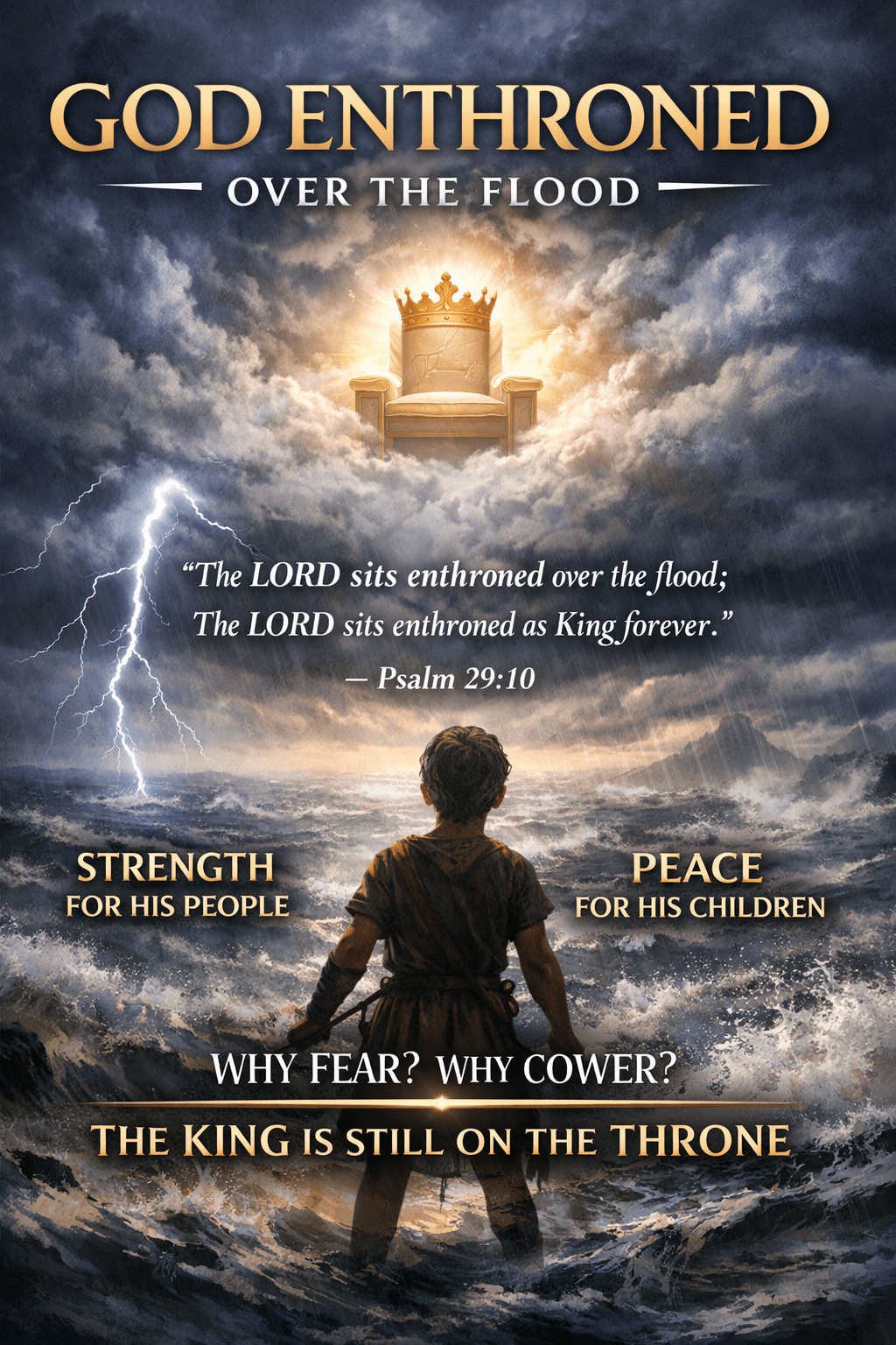 God Enthroned Over the Flood 