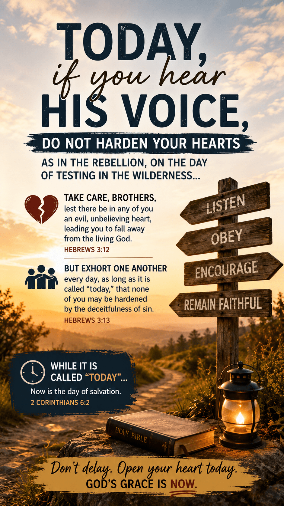 Today, If You Hear His Voice